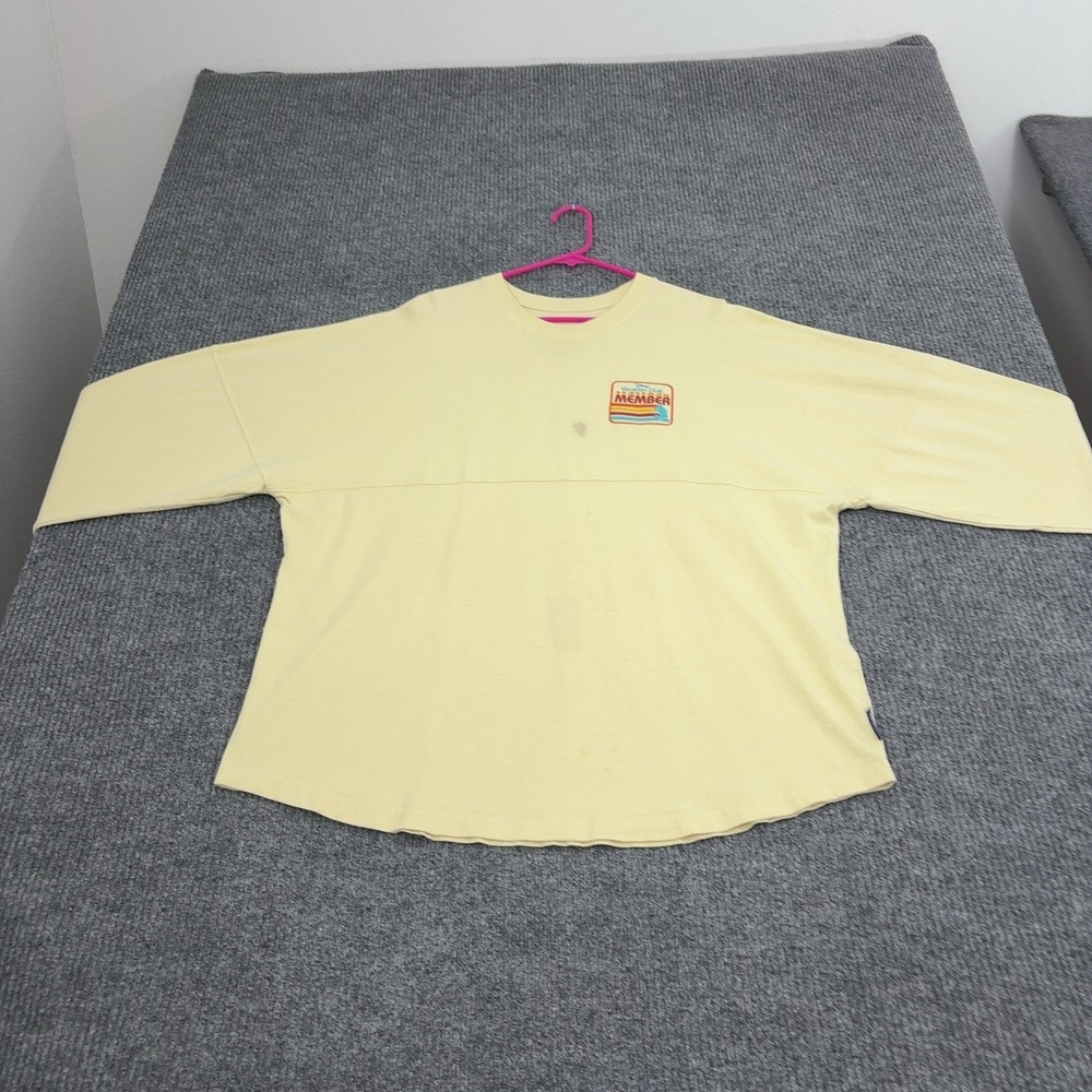Disney Spirit Jersey Shirt Unisex XL Yellow Cotton Mickey Mouse DVC Member Retro